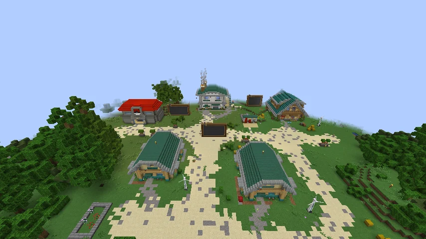 New Bark Town, the starting hub in the current AshRun world