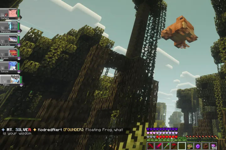 A wild Pokémon encounter beneath the AshRun canopy.