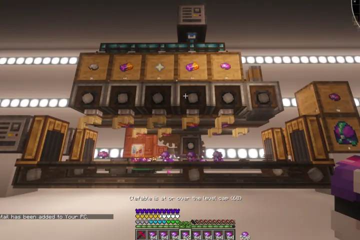 A compact production line tuned for valuable resources.