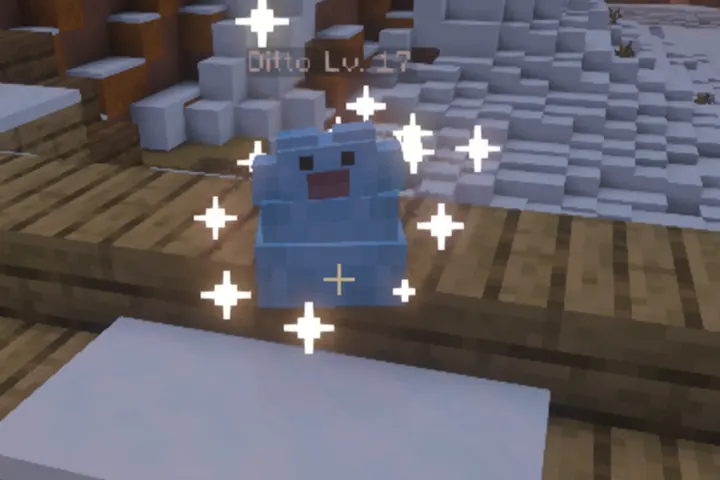 A sparkling Pokémon discovery captured up close.