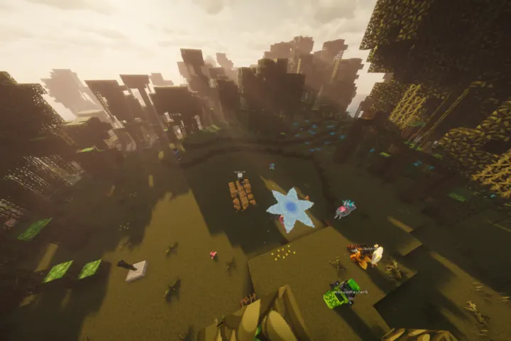 Shaders and morning light transform a forest expedition.