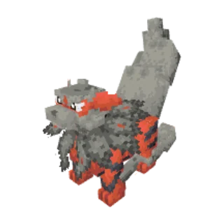 In-game model of Arcanine Hisui form