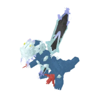 In-game model of Baxcalibur Mega form