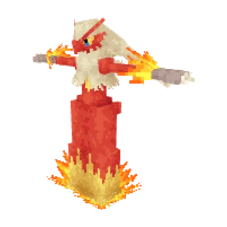 In-game model of Blaziken