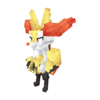 In-game model of Braixen