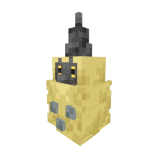 In-game model of Burmy Sandy form