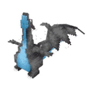 In-game model of Charizard Mega-X form