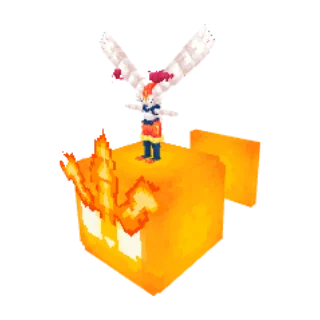 In-game model of Cinderace Gmax form