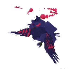 In-game model of Corviknight Gmax form