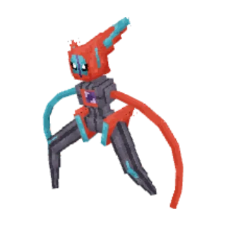 In-game model of Deoxys Speed form