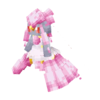 In-game model of Diancie Mega form
