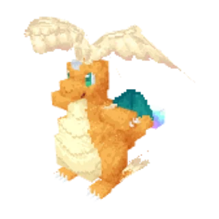 In-game model of Dragonite Mega form
