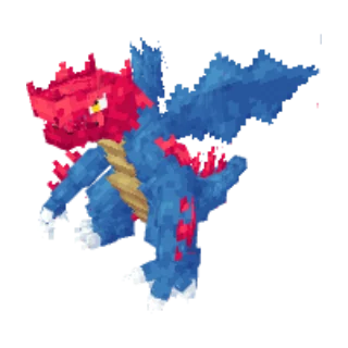 In-game model of Druddigon
