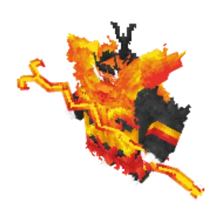 In-game model of Emboar Mega form