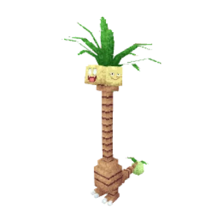 In-game model of Exeggutor Alola form