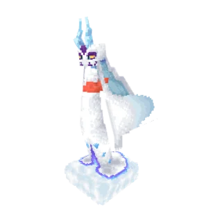 In-game model of Froslass Mega form