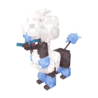 In-game model of Furfrou Star form