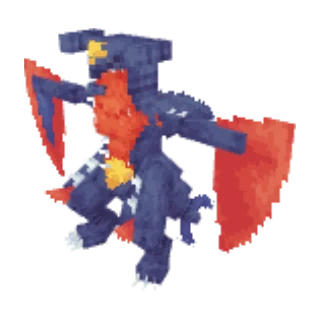 In-game model of Garchomp Mega form