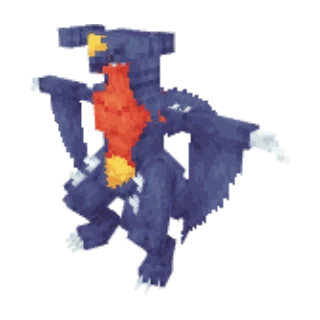 In-game model of Garchomp
