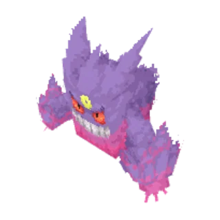 In-game model of Gengar Mega form
