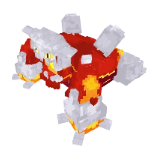 In-game model of Heatran Mega form