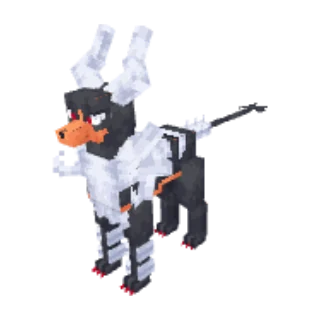 In-game model of Houndoom Mega form