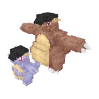 In-game model of Kangaskhan Mega form