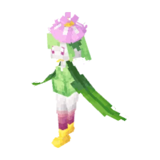 In-game model of Lilligant Hisui form