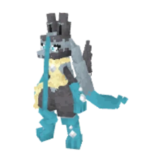 In-game model of Lucario Mega-Z form
