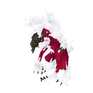 In-game model of Lycanroc Midnight form