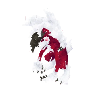 In-game model of Lycanroc Midnight form