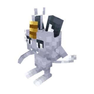 In-game model of Meowth Alola form