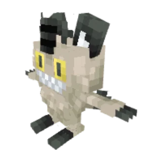 In-game model of Meowth Galar form