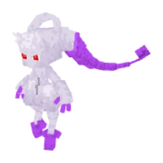 In-game model of Mewtwo Mega-Y form