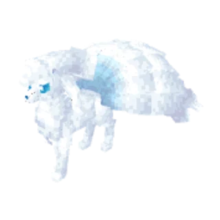 In-game model of Ninetales Alola form