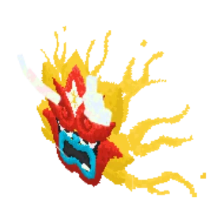 In-game model of Ogerpon Hearthflame-Tera form