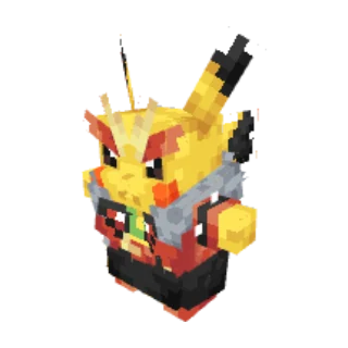 In-game model of Pikachu Rock-Star form