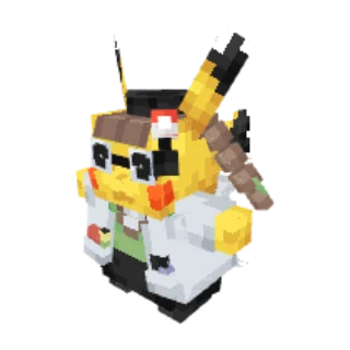 In-game model of Pikachu PhD form