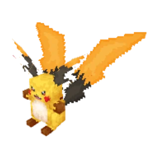 In-game model of Raichu Mega-X form
