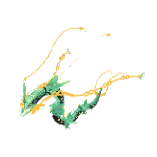 In-game model of Rayquaza Mega form