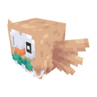In-game model of Rowlet