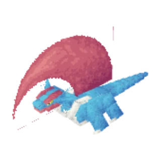 In-game model of Salamence Mega form