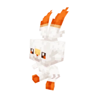 In-game model of Scorbunny