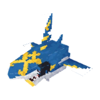 In-game model of Sharpedo Mega form