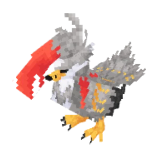 In-game model of Staraptor Mega form