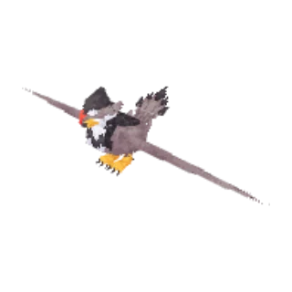 In-game model of Staraptor