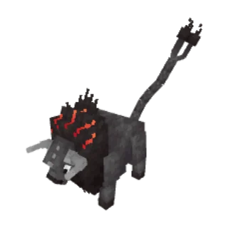 In-game model of Tauros Paldea-Blaze form
