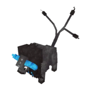 In-game model of Tauros Paldea-Aqua form