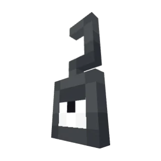 In-game model of Unown ? form