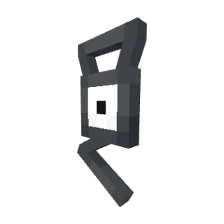 In-game model of Unown G form